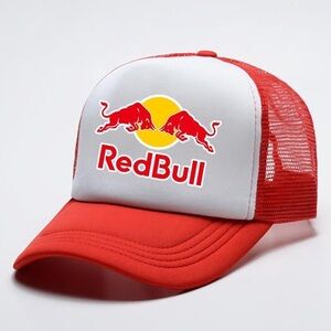 ❤️RedBull Red and White Trucker Hat❤️